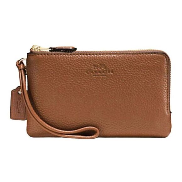 COACH Double Corner Zip Wristlet - Picture 1 of 10